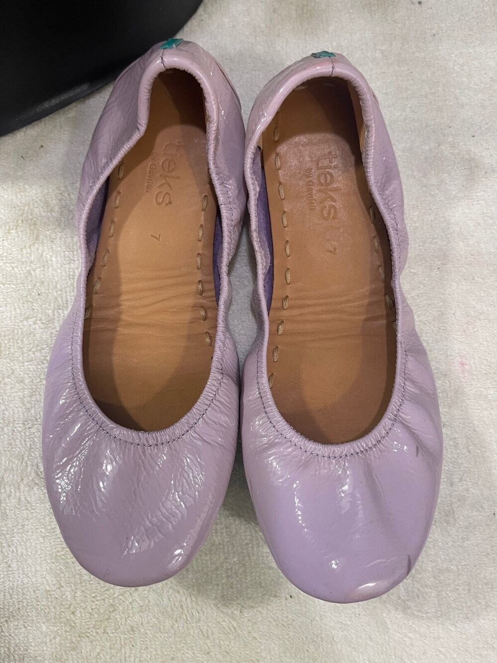 Tieks blush pink flats size 7 (900
